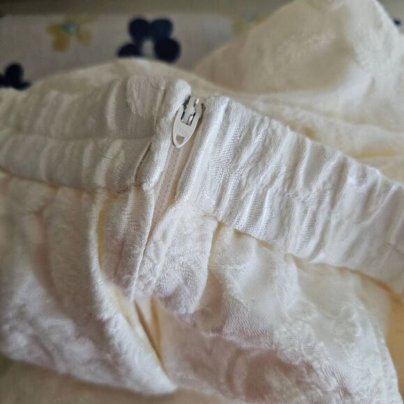 Vintage 80's 2-Piece Jacket Skirt Cream 14 - Picture 6 of 9